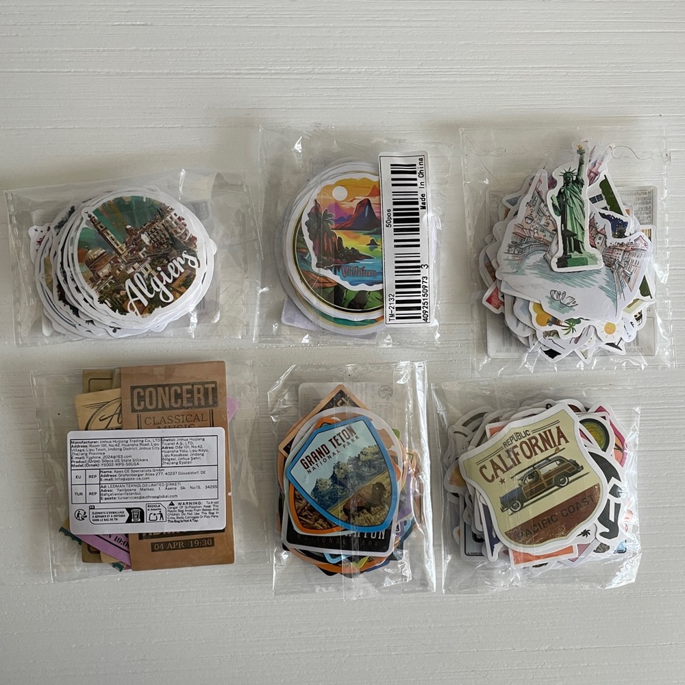 Travel Stickers TN Bundle | 230+ Pieces